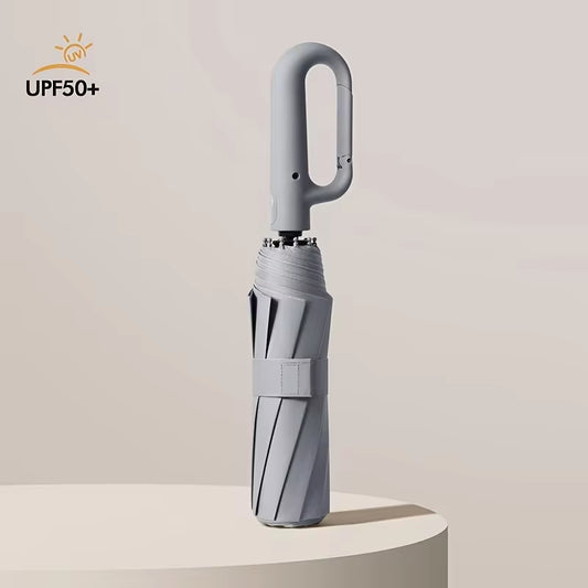 Windproof Strong Automatic Folding Umbrella for Men, Large Buckle Handle Wind and Water Resistant